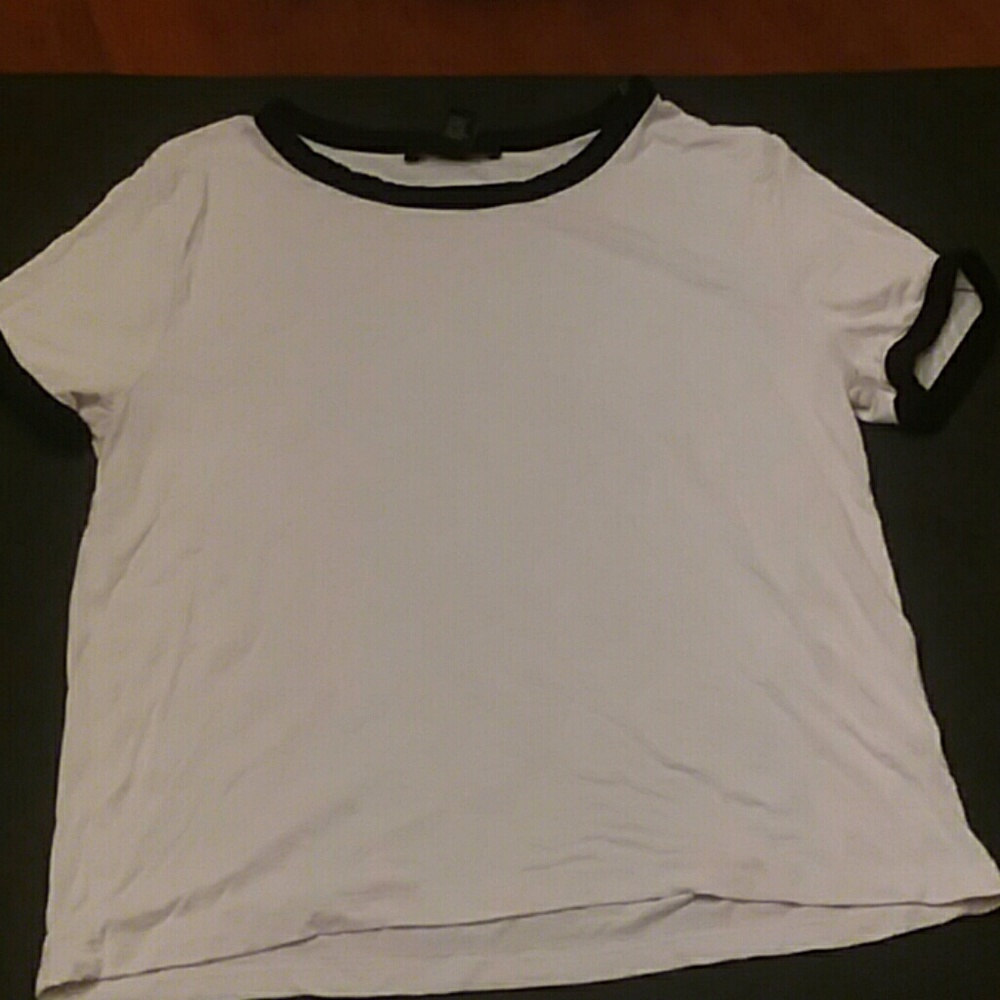 White Forever 21 crop top